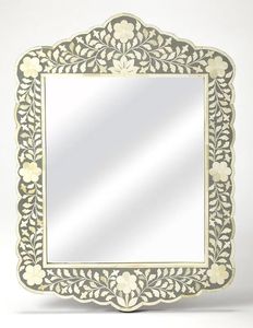 Luxury Decorative Bone Inlay <b>Mirror</b> <b>Frame</b> Handmade Accent <b>Mirror</b> For Hotel Lobby And Bedroom Interiors - Product Image 1