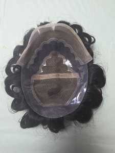 Perruque en cheveux humains vierges Taz Hair BD, modèle Bollywood, prothèse capillaire indienne douce pour hommes, toupet Remy - Product Image 6