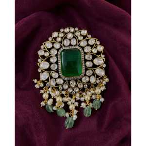 จี้เพชรโมอิสสีเงินเครื่องประดับที่สง่างามสำหรับผู้หญิงจี้พรีเมี่ยมและเครื่องราง - Product Image 1