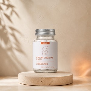[FROM OREUM] Pasta de Dientes Sólida Weekend Escape con Sabor a Mandarina de Jeju, 60 Tabletas para Viaje, Artículos de Aseo para Viaje - Product Image 1