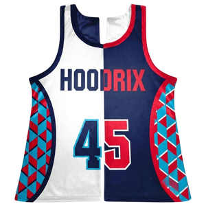 Womens Sublimation Lacrosse Pinnies Slim Fit Sublimation Lacrosse Pinnies College Tournament Match Sportswear Tank <b>Top</b> - Product Image 1