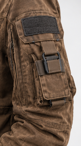 TACTICAL BROWN <b>JACKET</b> FOR <b>WOMEN</b> WITH STAND COLLAR - Product Image 4