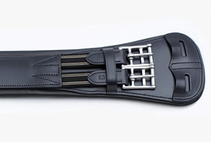 Professionnel de haute qualité fait à la main en cuir noir circonférence équestre confortable doux rembourré cheval gaufre armure néoprène Dressage - Product Image 2