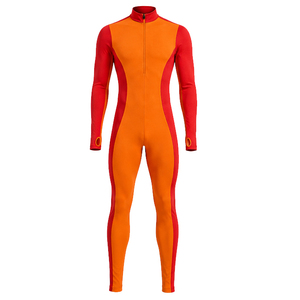Wholesale Custom Casual Long Sleeve Yoga Body Suit Women's Full Body Compression Jumpsuit Long Sleeve Front Zip Yoga Wear Tight - Product Image 1
