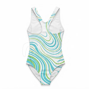 Traje de Baño Duradero de Una Pieza para Mujer, Personalizado, Deportivo, de Secado Rápido, con Estampado Atlético, para Playa, Piscina, Deportes y Entrenamiento - Product Image 2