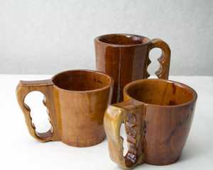 Jarra de Cerveza Clásica de Madera Hecha a Mano, Jarra Rústica para Cerveza Ale, Vaso Ecológico de Madera para Fiestas, Festivales y Restaurantes - Product Image 1