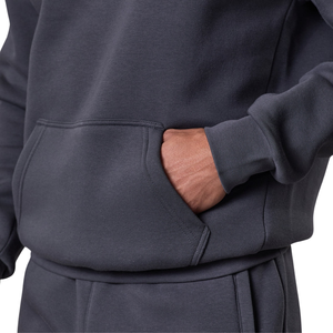 Ensemble de survêtement décontracté gris anthracite pour homme avec capuche, sweat à capuche et pantalon de jogging, idéal pour le sport, la gym, les sports d'hiver et le streetwear - Product Image 4