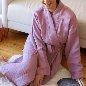 2026 New Casual Fashion Custom Size Top Quality Men <b>Waffle</b> <b>Bathrobe</b> <b>Waffle</b> <b>Bathrobe</b> for Sale - Product Image 6