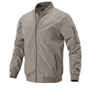 <b>Men's</b> Bomber <b>Jacket</b> Premium Quality Windproof <b>Lightweight</b> Casual Outerwear Streetwear Fashion <b>Jacket</b> - Product Image 1