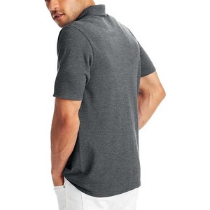 Vêtements pour hommes, polos décontractés à manches courtes, vente en gros au Pakistan, polos de haute qualité pour l'été, couleur grise - Product Image 5