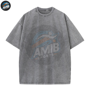 Camisetas de Hombre con Lavado Ácido al Por Mayor, de Alta Calidad, Hechas a Medida, Servicio OEM, Camiseta con Lavado Ácido para Hombre - Product Image 2