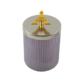 Multiple Color Glass Wax Container With Metal Lid Candle Wax Jar Candle Votive Indoor Villa Festive Decor <b>Wedding</b> Design - Product Image 1
