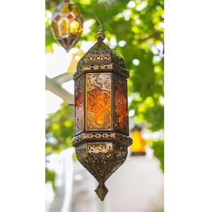 Farol marroquí de lujo, muy vendido, para uso doméstico, decoración de mesa, iluminación decorativa, farol plateado de Marruecos. - Product Image 6