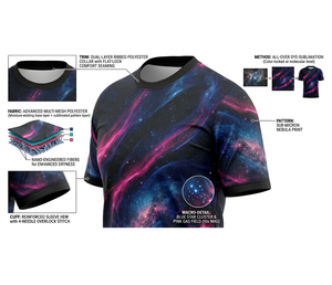 Custom Sublimation Sports Jersey Short Sleeve O-Neck 100% <b>Polyester</b> Team Wear - Product Image 5
