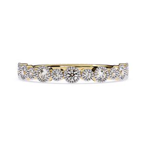 แหวนเพชรทรงกลมเจียระไนแบบบริลเลียนท์ทองคำขาว 14k สำหรับผู้หญิง สไตล์คลาสสิก เหมาะสำหรับงานหมั้น งานครบรอบแต่งงาน และงานแต่งงาน - Product Image 1