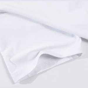 T-shirt texturé à col rond et manches courtes, décontracté, été, coupe ample, mélange de coton, ensemble de t-shirts décontractés, respirant, polyester - Product Image 5