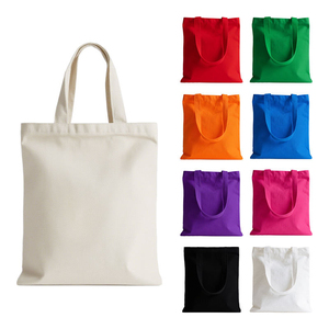 Eco-friendly Promotions <b>Plain</b> Tote Bag Cotton <b>Canvas</b> Tote Bags with Custom Printed logo for Shopping Personalized Tote Bag - Product Image 1
