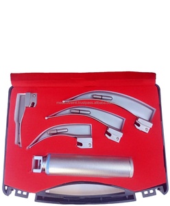 กล้องส่องตรวจกล่องเสียงสัตว์เลี้ยงแบบโค้ง 4 ใบมีด ทำจากสแตนเลสสตีล คุณภาพสูง ใช้หลอดไฟ LED มาตรฐาน CE รุ่น Medivolve MI-600105 ระดับ Class I ผลิตโดย OEM - Product Image 1