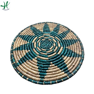 Best Seller Alfombra redonda de algas marinas Decoración de comedor de estilo clásico con tejido nuevo de color natural ecológico - Product Image 2