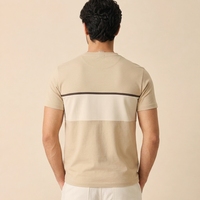 T-shirt décontracté pour homme en coton doux, respirant, coupe classique, manches courtes, streetwear quotidien, OEM