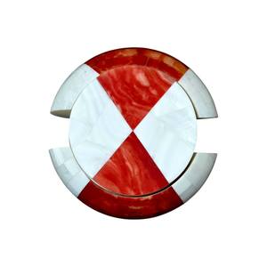 Ensemble de sous-verres en marbre indien incrusté, sous-verres en pierre faits à la main - Product Image 4