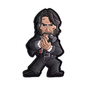 Parche de goma de PVC suave termoadhesivo bordado tejido al por mayor para ropa, logotipo de goma 3D de silicona PVC para tela de sarga - Product Image 5