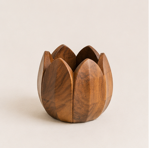 Porte-couteaux en bois de lotus artisanal, support à cuillères en bois massif de qualité supérieure pour cuisine et table à manger, porte-ustensiles écologique - Product Image 3