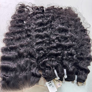 Prix usine 100% brut vierge vietnamien trame humaine dentelle paquet birman Curl couleur naturelle Super Double dessiné Extensions de cheveux - Product Image 5