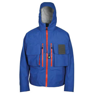 Veste de pêche unisexe imperméable et coupe-vent pour homme, fermeture éclair, motif uni, design à capuche, séchage rapide, respirante - Product Image 1