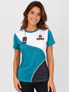 Camiseta de Cuello Redondo para Mujer, Corte Holgado, Algodón Suave, Transpirable, Informal, Manga Corta, para Viajes de Verano, Trabajo y Uso Diario - Product Image 1