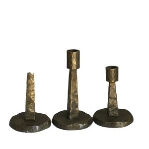 Hmmered – ensemble de 3 bougeoirs en Aluminium, nouveau, rustique, laiton, Table Antique, décoration de fête de noël - Product Image 2
