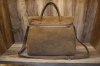 Sac de voyage vintage en daim marron, sac de week-end en cuir véritable fait main, grand sac de transport pour la nuit