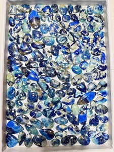 Cabujón de Gemas de Afganita Natural Azul de Formas Mixtas y Tamaño Libre, Piedra de Afganita Suelta Rara para Fabricación de Joyas, Lote al por Mayor - Product Image 4