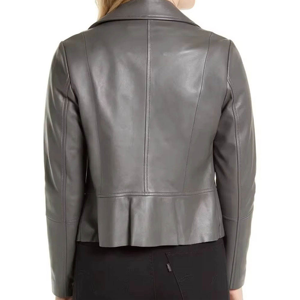 Women Faux Leather Jacket Loose Fit Vintage Biker <b>Coat</b> <b>Zipper</b> Stand Collar Casual Autumn Winter Outerwear - Product Image 3