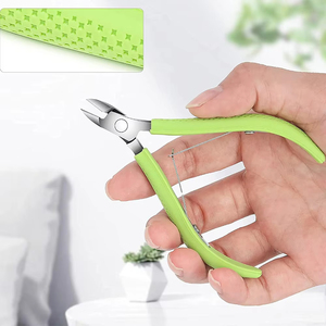 Cuticle Nail Nipper Pink Silicone Cuticle Nipper For Nail Salon Use Finger Nail Cuticle Scissors Toe Nail Clippers - Product Image 1