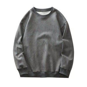Pull molletonné unisexe vintage brodé à col rond, coupe régulière, anti-boulochage, épais, qualité supérieure, vente en gros - Product Image 5