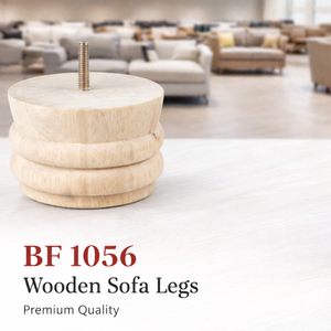 Pata de Mueble de Madera Maciza de Base Ancha para Sofá, Cama o Mesa, Resistente, Diseño Tradicional, Fácil Instalación, Personalizable OEM - Product Image 2