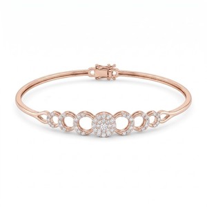 Pulsera de Diamantes de Oro Blanco Unisex de Jewellery Planet, Corte Brillante, Natural, Certificado IGI, Estilo Moderno, para Bodas y Uso Diario, 26g - Product Image 2
