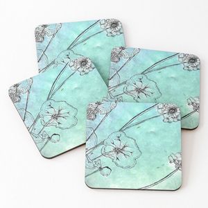 Stylish Printed Coaster <b>Set</b> Made in India Heat Resistant Durable Drink Coasters for Dining Coffee Table Home Decor - Product Image 5