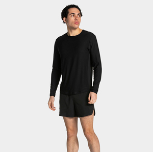 Sudadera de color sólido para hombre, material ligero de mezcla de algodón para comodidad y estilo durante todo el día - Product Image 2