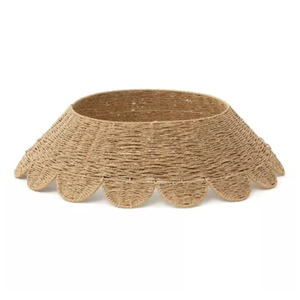 Collier de sapin de Noël en papier tissé écologique pour la décoration des fêtes de Noël, fabriqué au Vietnam - Product Image 1