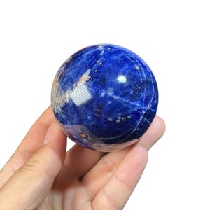 Esfera de Cristal de Sodalita Azul Natural, Bola de Piedra Preciosa Pulida para Decoración del Hogar y Feng Shui - Product Image 1