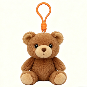 Customized <b>Cute</b> Plush Cow Keychain Cartoon Animal Soft Toy 3D Shape Pendant Decor - Product Image 2