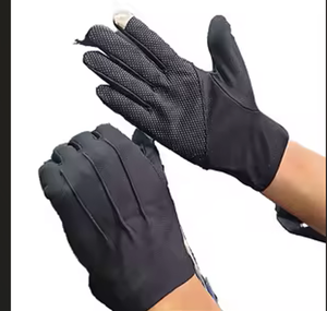 ถุงมือยาวถึงข้อมือสำหรับกิจกรรมกลางแจ้งแบบลำลอง สีดำ โพลีเอสเตอร์ ผ้าฝ้าย หน้าจอสัมผัสได้ ทนทาน ใช้งานได้หลากหลาย เหมาะสำหรับฤดูร้อน - Product Image 1