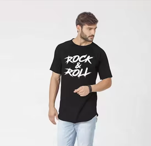 Camisetas de Hombre al por Mayor, Nuevo Diseño, Transpirables, Estilo Urbano, Elásticas, Personalizadas con Estampado Puff, Corte Ajustado, de Algodón - Product Image 5