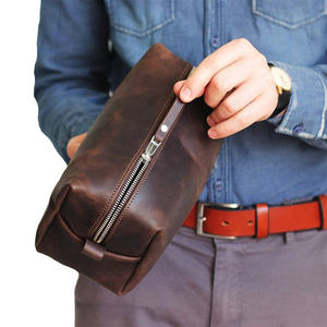 Organisateur de voyage multi-compartiments en cuir imperméable avec fermeture éclair pour hommes et femmes, grande capacité, usage quotidien - Product Image 2