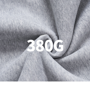 Conjunto de Sudadera con Capucha y Pantalones Cortos de Punto 100% Algodón, Unisex, Talla Grande, Suave y Cómodo, Ropa Informal para Estar en Casa, Gris Jaspeado y Negro - Product Image 6