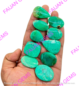 Turquoise Verte Naturelle Cabochon Pierre Précieuse en Vrac Polie Toutes Formes Certifiée Livraison Rapide Fabrication de Bijoux Gratuite - Product Image 2