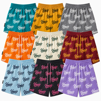 Celana Pendek Basket Mesh Polyester Custom Digital Print Berkualitas Tinggi Musim Panas Pria Unisex 5 Inch Inseam Ukuran Besar Bernapas Cepat Kering