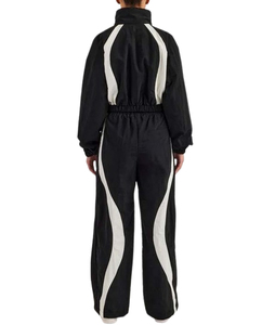 Nouvelle Collection 2026 – Ensemble Survêtement Femme 2 Pièces Streetwear Mi-Saison Zippé Coupe Oversize 100% Nylon Coupe-Vent Ample - Product Image 2